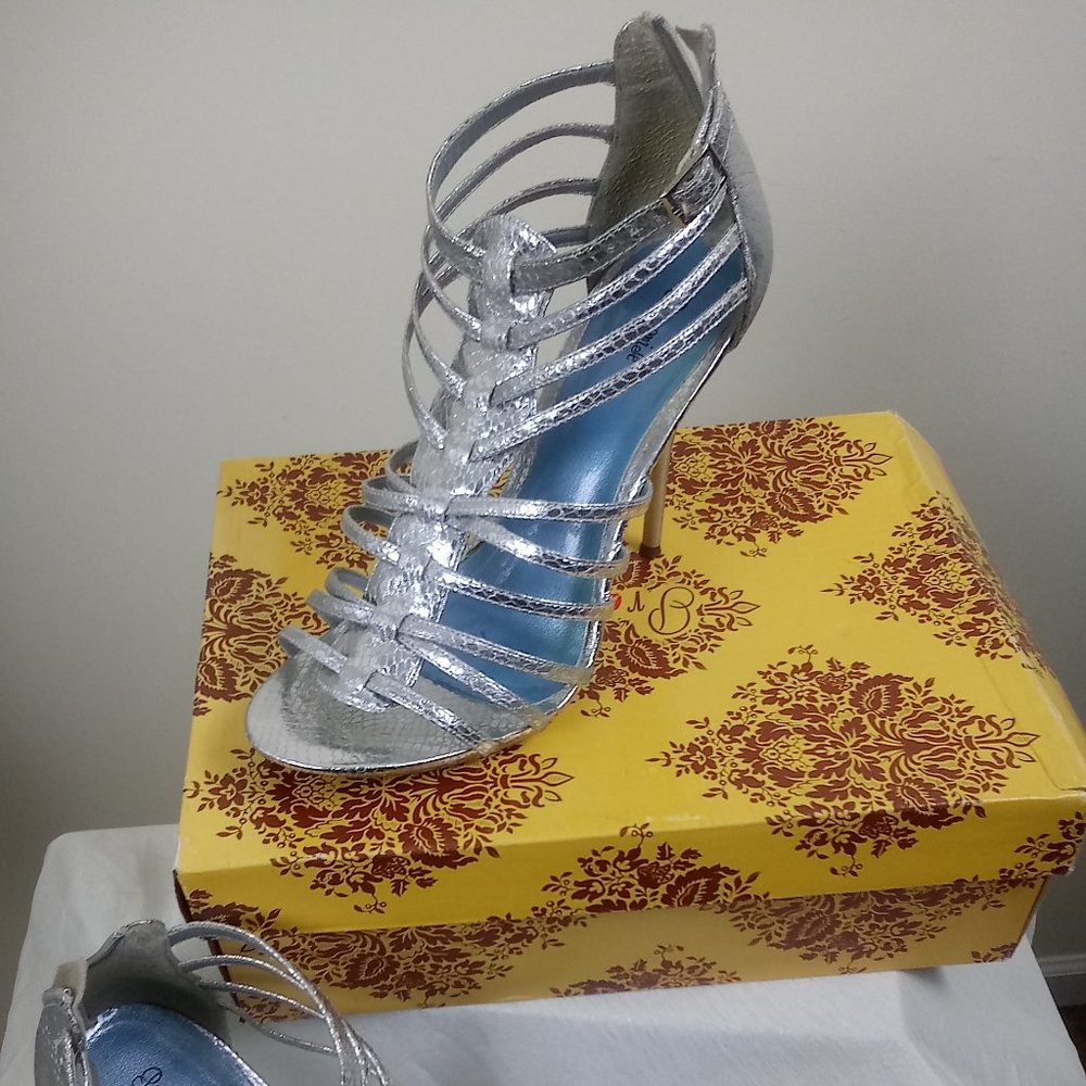 Silver ladies shoes